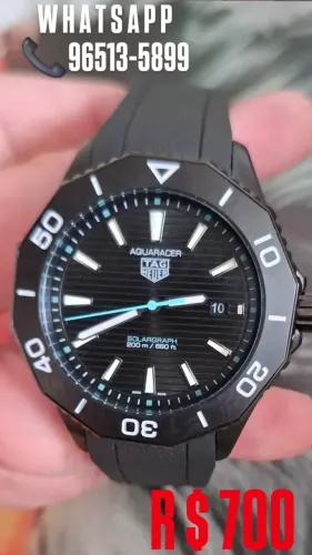 Relógio TAG HEUER AQUARECER AUTOMÁTICO ALL BLACK