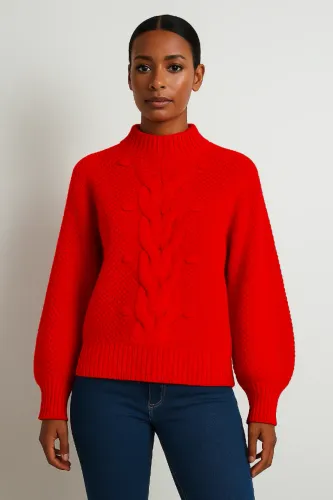 Blusa de Frio Tricot Feminina Vermelha | Inverno | Tam M
