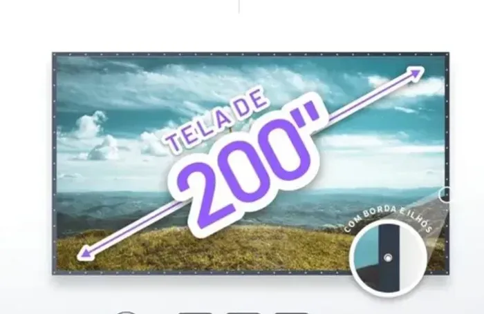 tela de projeção telão