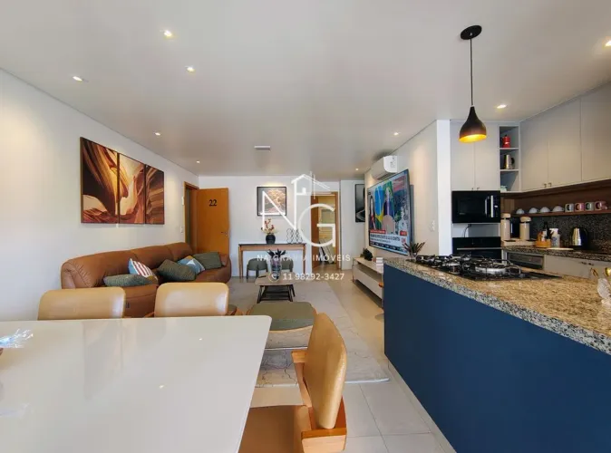 APARTAMENTO MOBILIADO VENDA 2DORM C/2 SUITES COSTA DO MARFIM GRANJA VIANA