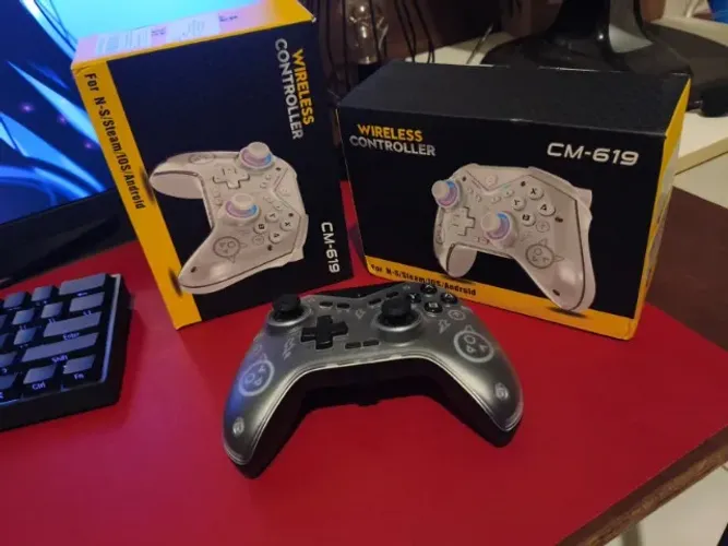 Controle sem fio Lacrado-PC e Console e celular.