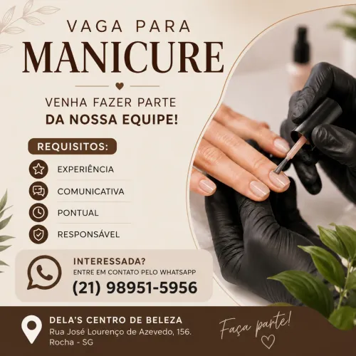 Vaga para Manicure