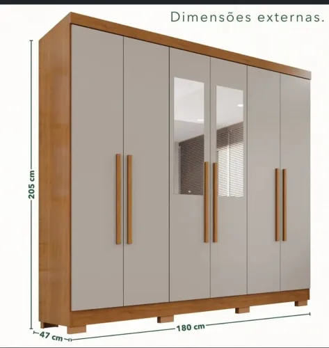 Vendo esse guarda roupa de casal