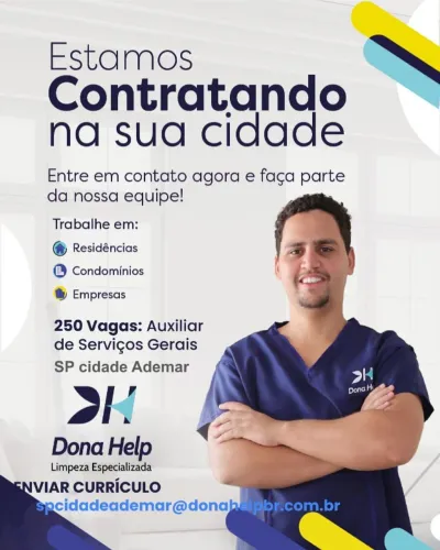 VAGA AUXILIAR DE SERVIÇOS GERAIS