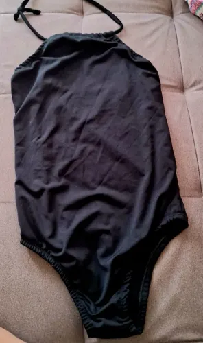 Maiô body preto frente único tamanho M, novo