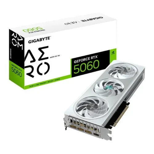 Placa de Video Gigabyte GeForce RTX 5060 Aero OC, 8GB, GDDR7, 128-bit