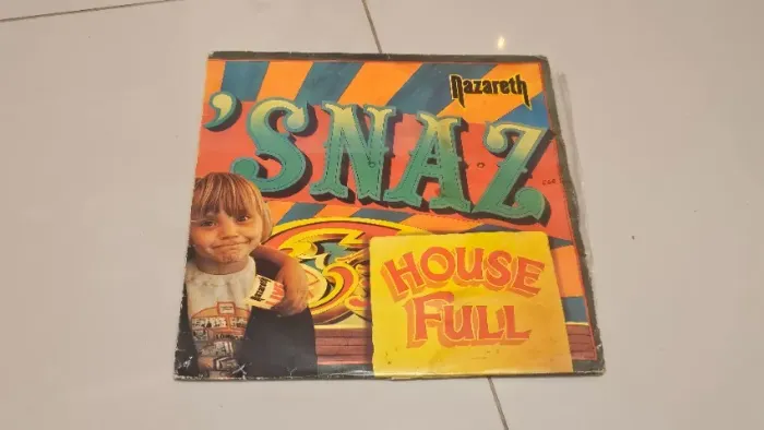 Disco Vinil Lp Duplo Nazareth Snaz House Full Live Bom Estado Rock