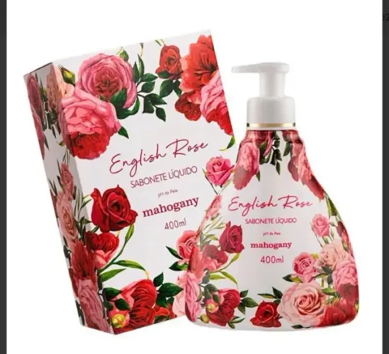 Sabonete liquido English Rose Mahogany