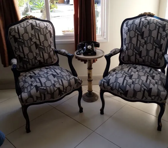 Conjunto de poltronas anos 40