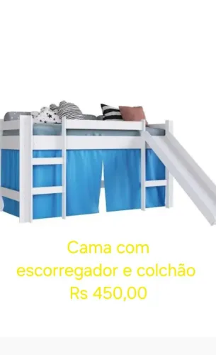 Cama Infantil com Escorregador 