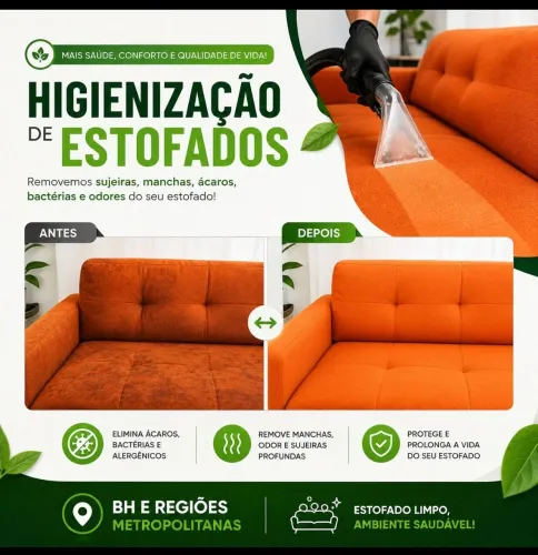 Lavagem a seco estofados 