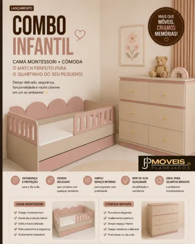 COMBO INFANTIL JP MÓVEIS