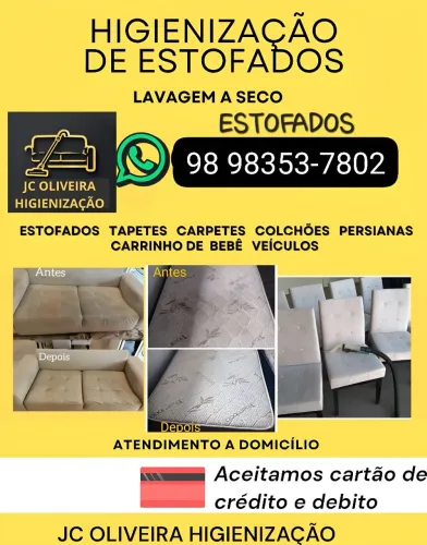 Higienização de lavagem a seco