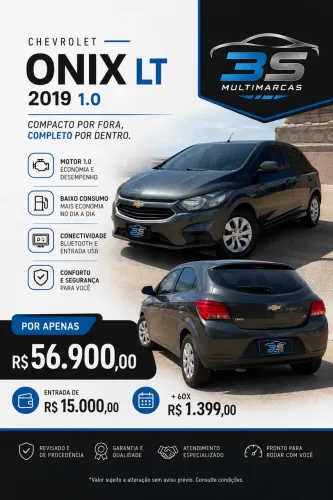 Chevrolet Onix Hatch LT 1.0 8V Flex Mec. 4P 2019