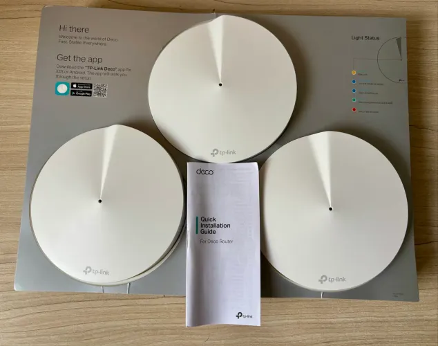 Kit Access Point Deco M5 Sist Wi-fi Mesh 3 Unidades Tp-link