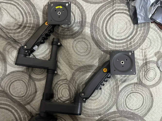 Suporte para 2 monitores RC / A pistão totalmente modular