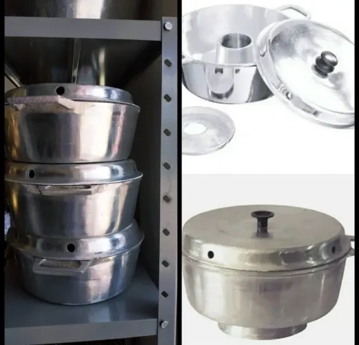 Forma de bolo de assar na chama de fogão panela grossa