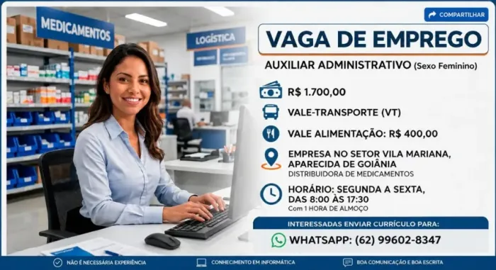 AUXILIAR ADMINISTRATIVA FINANCEIRO