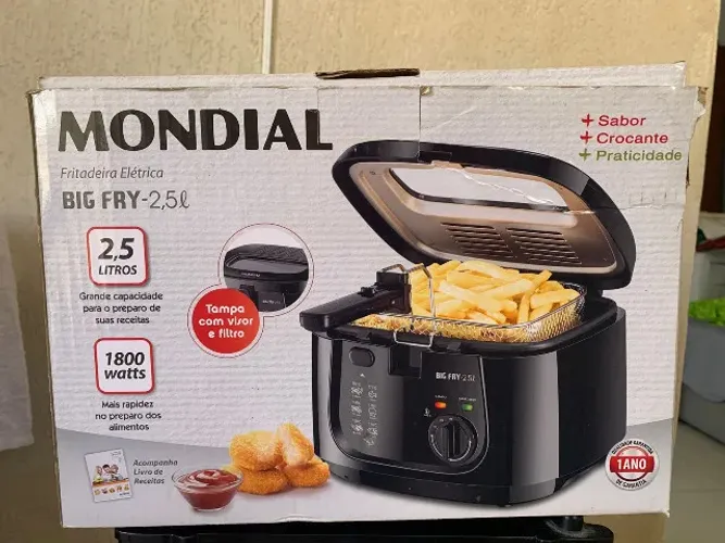 Fritadeira Elétrica Mondial Big Fry FT-07 2,5L