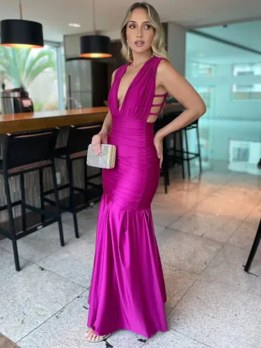 Vestido fúcsia P