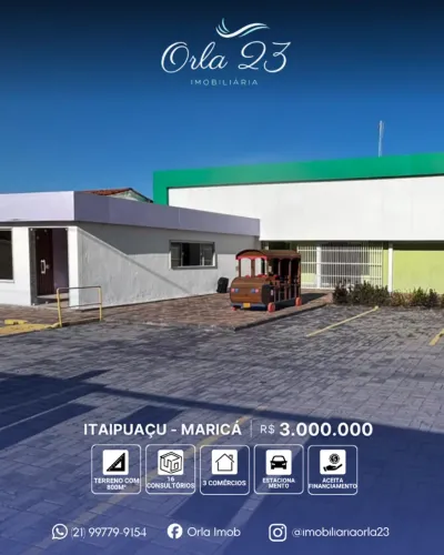 ITAIPUAÇU, ORLA 23 IMOBILIÁRIA VENDE! EXCELENTE IMÓVEL COMERCIAL EM MARICÁ.