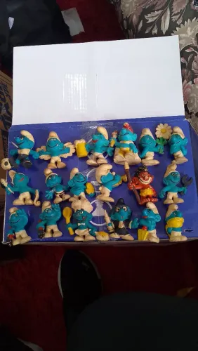 Miniaturas De Vinil Smurfs Hering Schleigh 18 peças