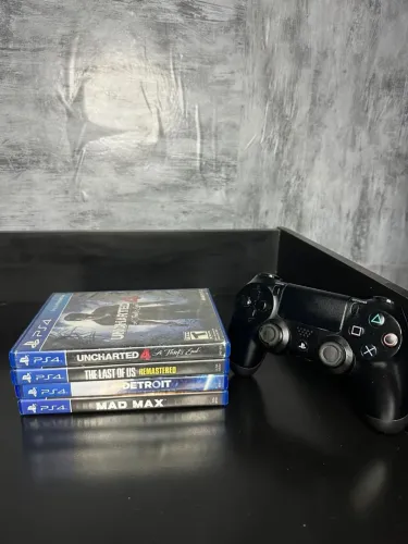 CONTROLE PS4 ORIGINAL + 4 JOGOS EM MÍDIA FÍSICA