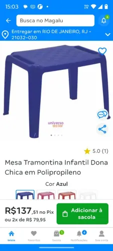 Mesa infantil Tramontina 