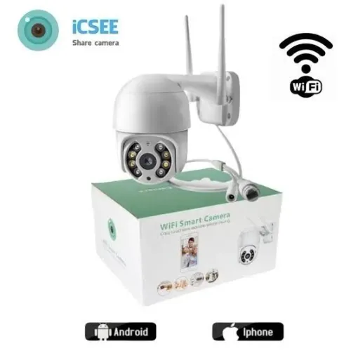 Câmera de Segurança Wi-Fi Externa 1080p iCSEE - Prova D'agua - Novo