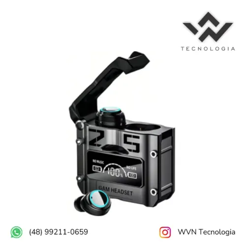 Fone de ouvido bluetooth com case digital Altomex J-60U