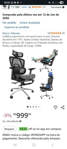 Cadeira Ergonomica