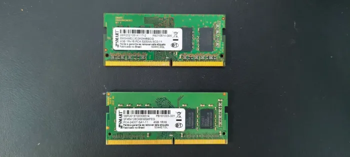 Jogo de memória RAM DDR4 4+4gb sodimm 