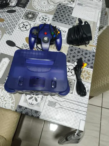Nintendo 64 uva com fonte e controle originais 