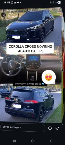 Toyota Corolla Cross XRV 1.8 16V Aut.(híbrido) 2025