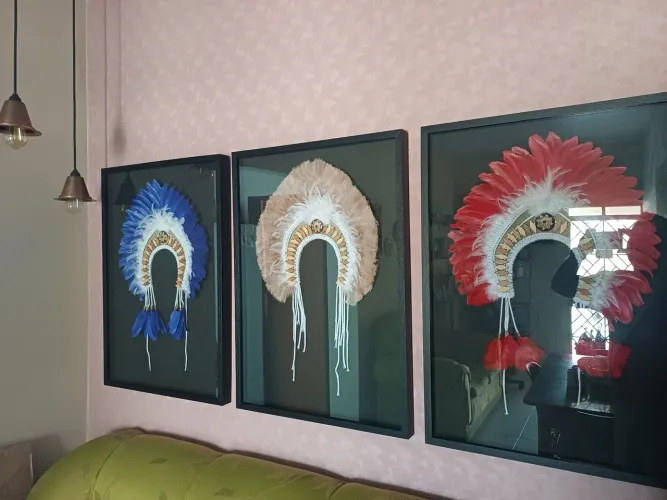 Quadros de coca indígenas do Amazonas