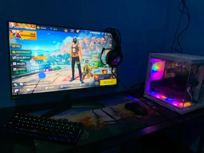 PC GAMER RIZEN COMPLETO + PERIFÉRICOS E MESA