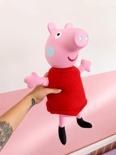 Pelúcia Peppa Pig 40 cm - Cabeça de Borracha | Ótimo Estado