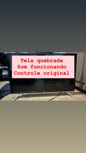 Tv TCL 32 pol tela quebrada
