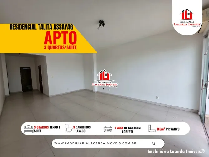 Talita Assayag, Apartamento com 3 quartos sendo 1 suíte,1 vaga de garagem,165m² privativo,