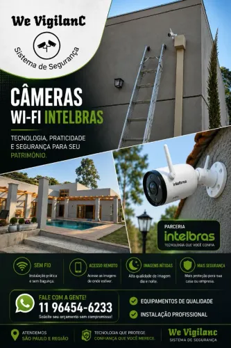 Instalação câmeras de segurança e serviços