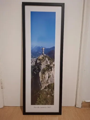 Quadro com foto do Cristo Redentor