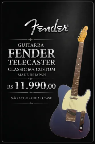 BAIXOU!!! Guitarra Fender Telecaster Classic 60s Custom - Made in Japan (MIJ)