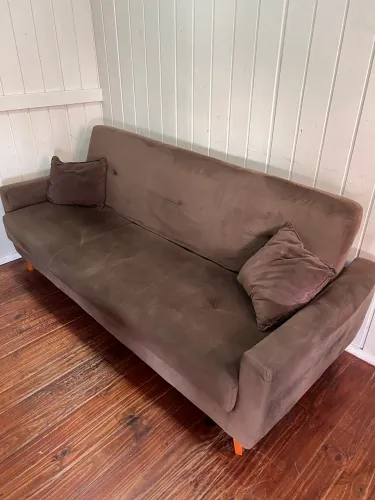 Sofá cama com baú