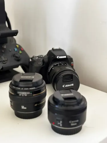 KIT CÂMERA CANON SL3 + LENTES + FILTROS