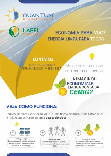 Desconto de até 35% na conta de luz com crédito de energia solar (fotovoltaica)