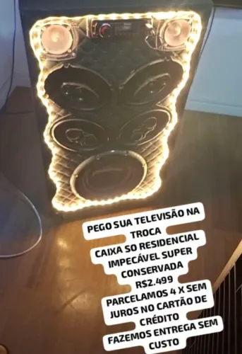 PEGO SUA TELEVISÃO NA TROCA CAIXA AUTOMOTIVA RESIDENCIAL MUITO CONSERVADA FAÇO ENTREGA