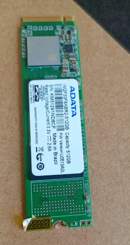 nvme SSD M2 adata  512gb só 300,00 Saúde 90%