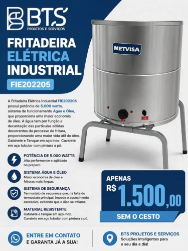 FRITADEIRA ELÉTRICA INDUSTRIAL