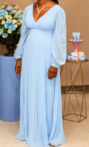 Vestido Azul de Festa