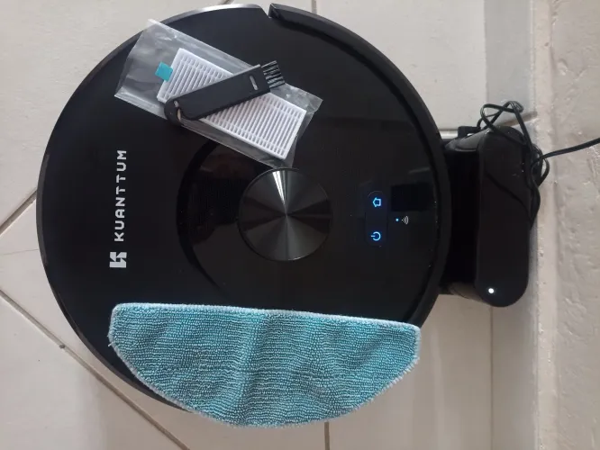 Robô aspirador Kuanttum S10 com Wi-fi e App